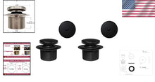 Load image into Gallery viewer, Easy Installation Matte Black Tub Trim Kit with Tip-Toe Drain Plug - 2-Pack