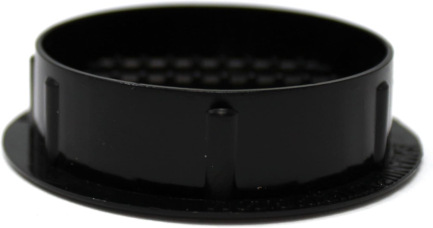 50-Pack 2'' Round Plastic Air Vents - Black Louver Grille for Versatile Venti...