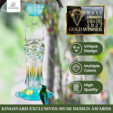 Load image into Gallery viewer, Hanging Glass Hummingbird Feeders - Gold Award Winning Design &amp; Flavor Saver
