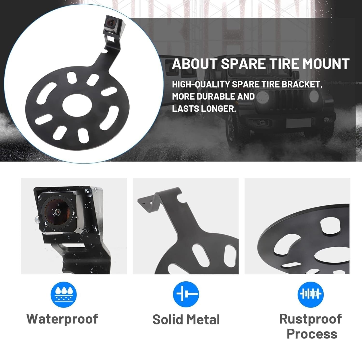 Jeep Wrangler JK JKU Backup Camera - Easy Install, OEM & Aftermarket Adapter