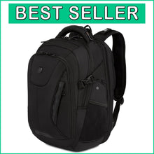 Load image into Gallery viewer, TSA-Friendly Black Stealth Laptop Backpack Suitable for 15-Inch Devices