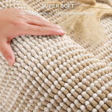 Load image into Gallery viewer, Thick Absorbent Chenille Bath Mat Set - Stylish Non-Slip Rugs in Beige, 2-Piece