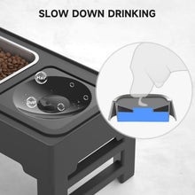 Load image into Gallery viewer, Stainless Steel Adjustable Dog Feeder with Anti-Slip Base for Healthy Pets