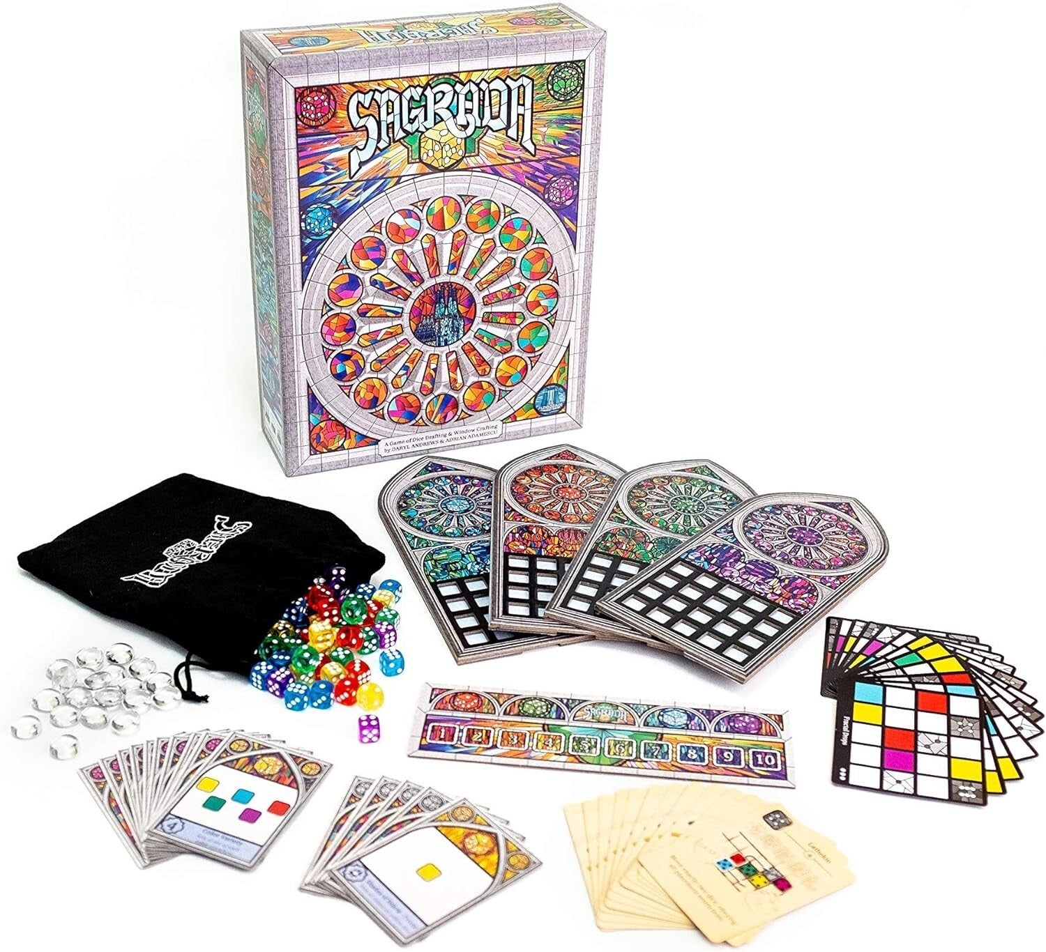 Engaging Sagrada Board Game for Kids & Adults - Create Stunning Windows