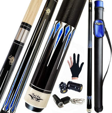 Load image into Gallery viewer, Professional 2-Piece Canadian Maple Pool Cue with 13mm Tip - Selectable Weight