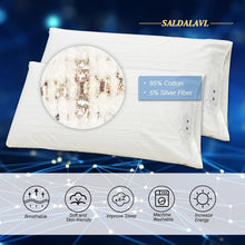 Load image into Gallery viewer, Organic Cotton Twin XL Grounding Sheet with Silver Fiber – 39x80in Comfort