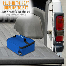 Load image into Gallery viewer, Portable Electric Lunch Box &amp; Food Heater with Glass Container - 1.5qt - Blue