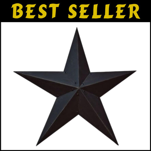 Sturdy 48 Inch Galvanized Metal Star - Ideal for Rustic and Patriotic Homes