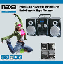 Load image into Gallery viewer, Portable CD Player Boombox with Detachable Speakers &amp; AM/FM Stereo Radio