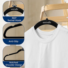 Load image into Gallery viewer, Heavy-Duty Ultra-Thin Velvet Hangers - 200 Pack, Ideal for Space-Saving Closets
