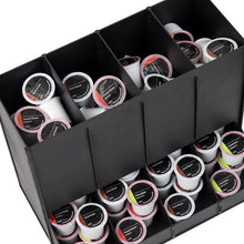 Load image into Gallery viewer, 4-Compartment Coffee Pod Dispenser - Sleek 120-Pod Organizer for Breakrooms