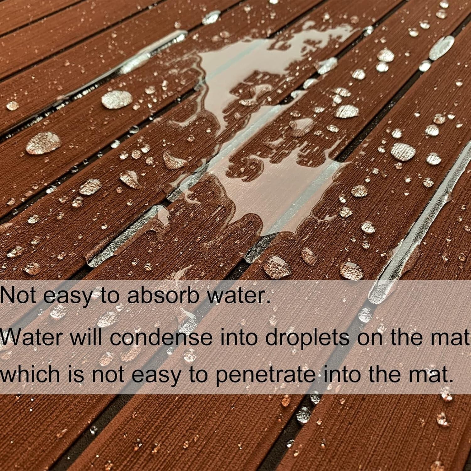 Durable Faux Teak EVA Foam Decking - Easy Installation Non-Slip Boat Flooring