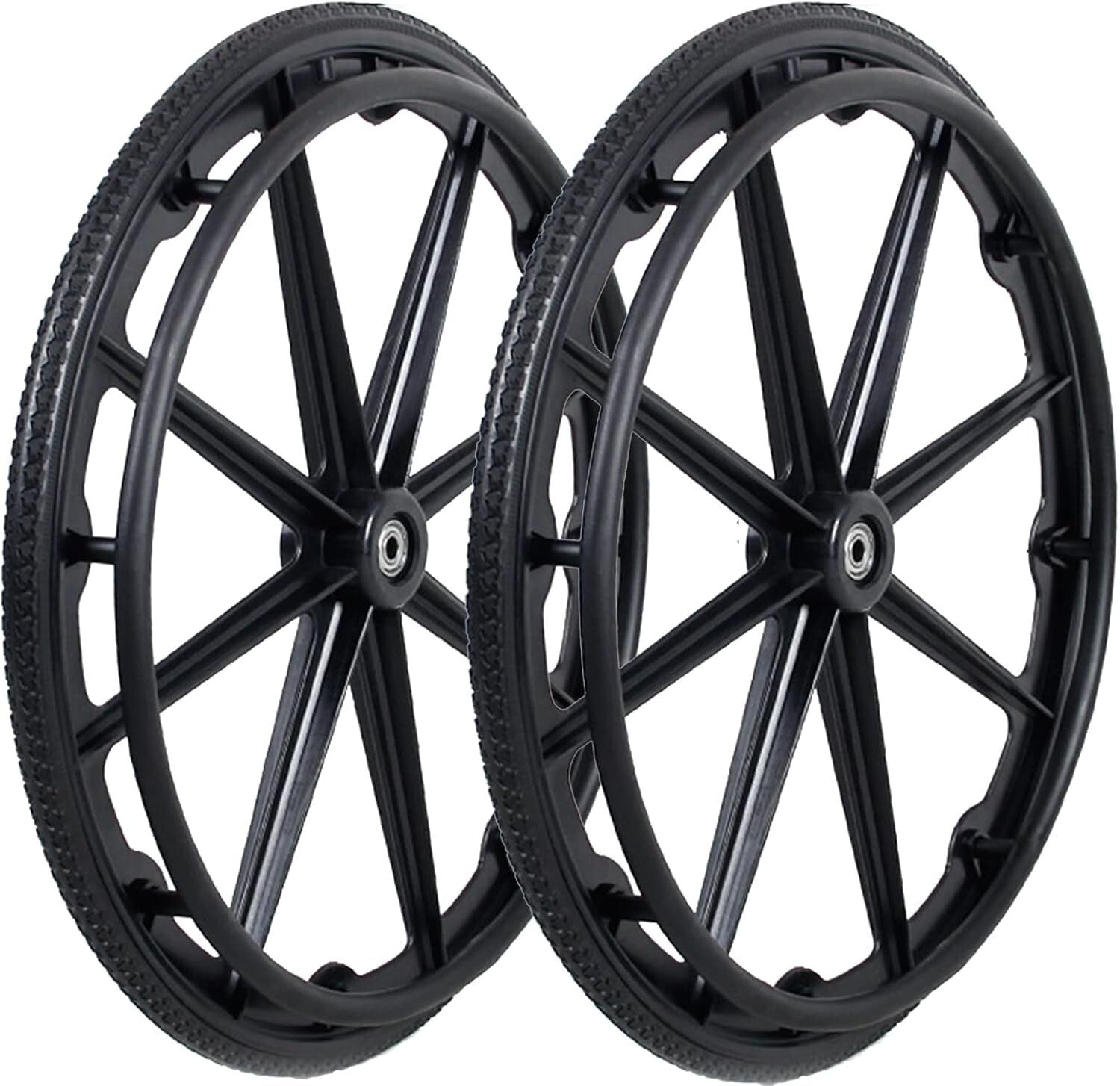 Lightweight 24-Inch Wheelchair Rear Wheel Set - Ideal for Upgrading Performance