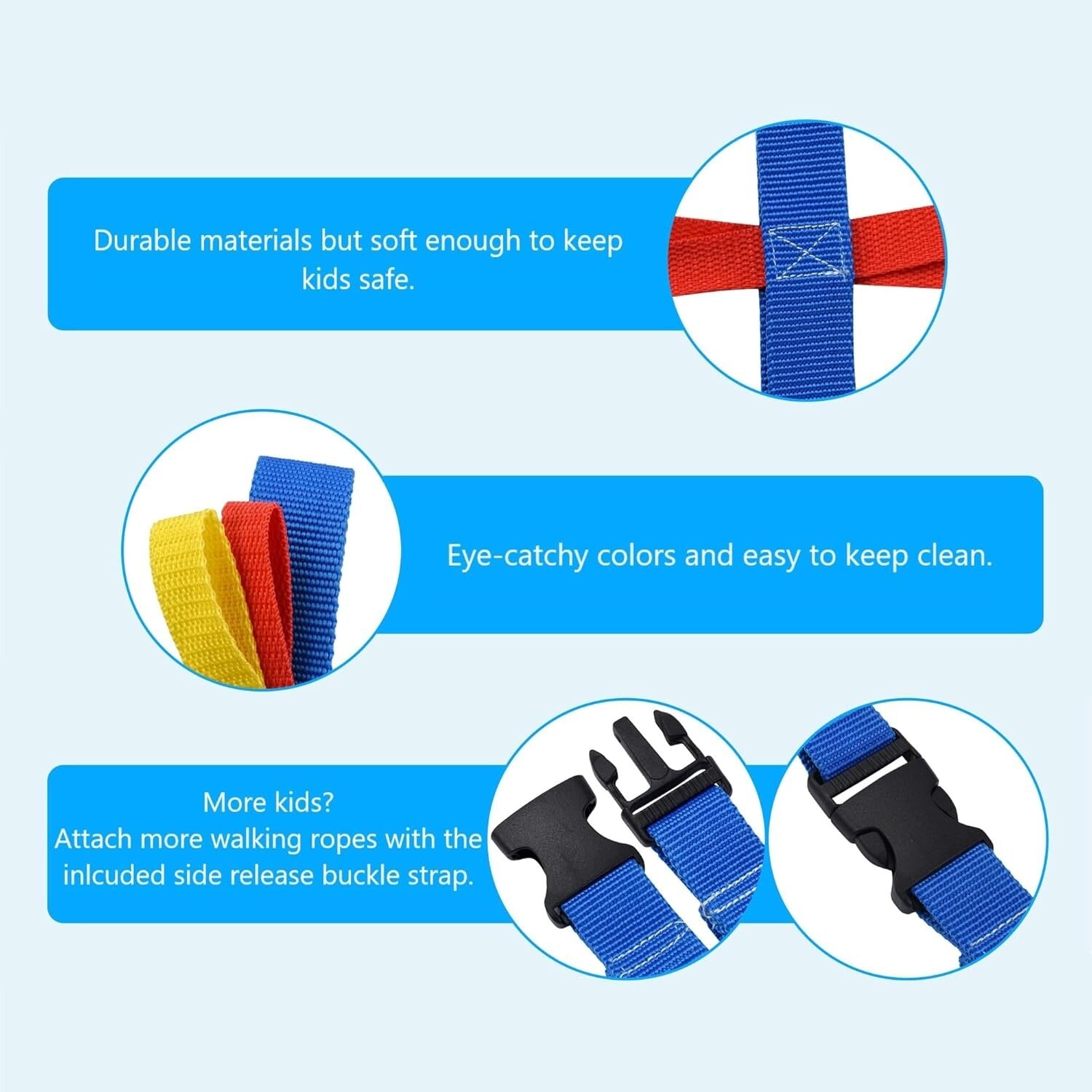 Reliable Daycare Walking Rope with Secure Grips – Ideal for Field Trips & Drills