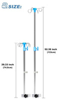 Load image into Gallery viewer, Lightweight IV Pole for Mobility Assistance - Adjustable 29.5-52.5 in, 4 Hooks
