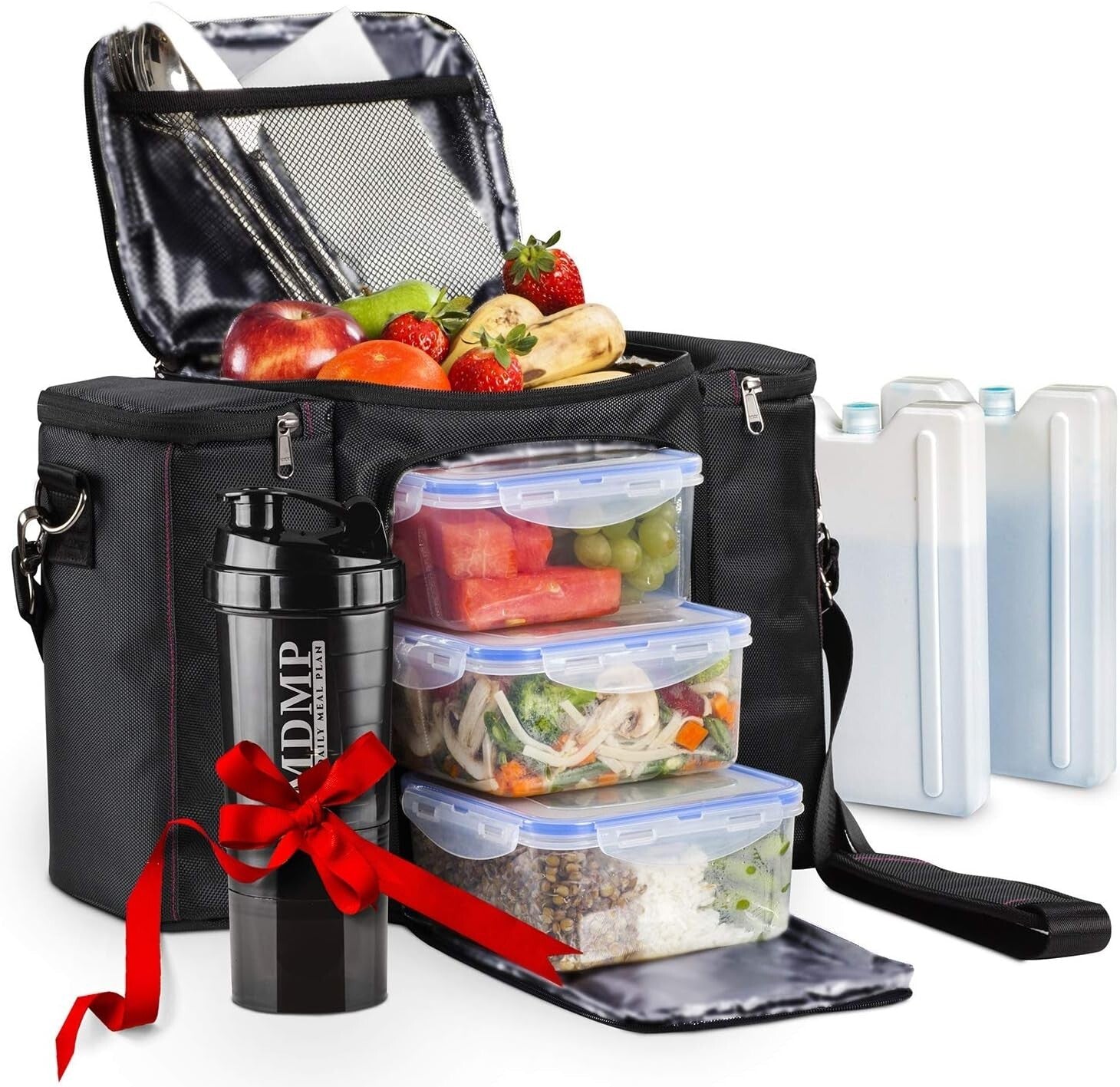 Premium Insulated Lunch Box Set with 3 BPA-Free Containers – Ideal for On-the-Go
