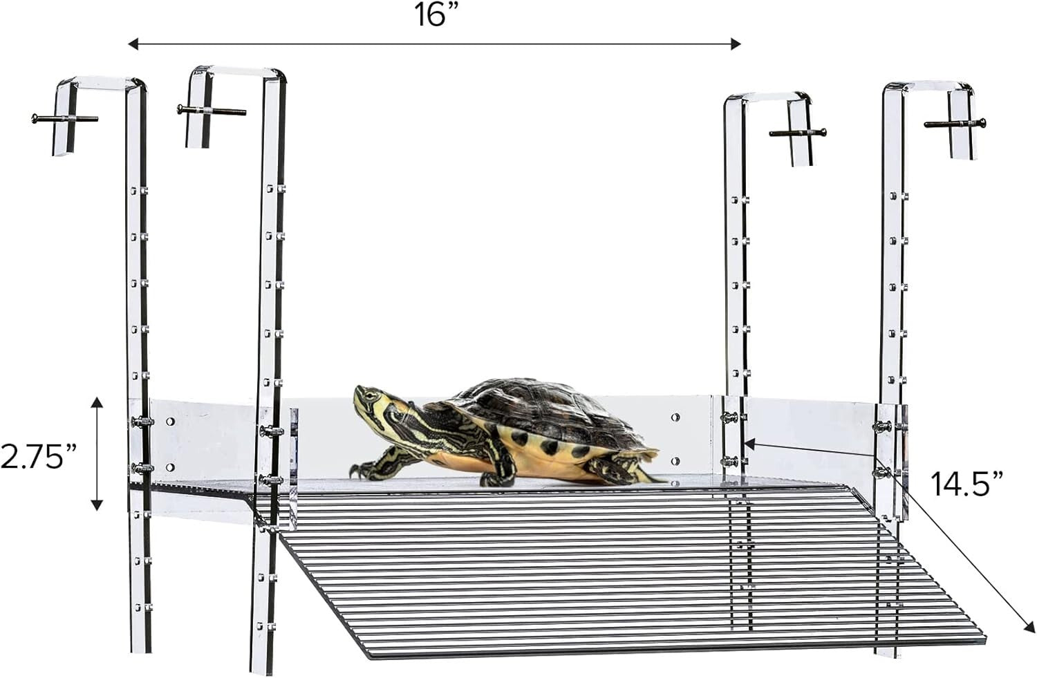 Extra Large Adjustable Turtle Dock Ramp - Enhances Basking Space in Aquariums