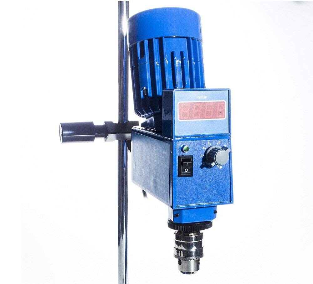 Industrial Liquid Mixer - Digital Overhead Stirrer with Variable Speed Function