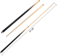 Load image into Gallery viewer, Versatile Hardwood 58-Inch Pool Cues - Polished Finish Set for Home &amp; Bar Gaming