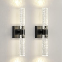 Load image into Gallery viewer, Elegant 18-Inch Dimmable Crystal LED Wall Sconce - 4000K Indoor Light Fixture