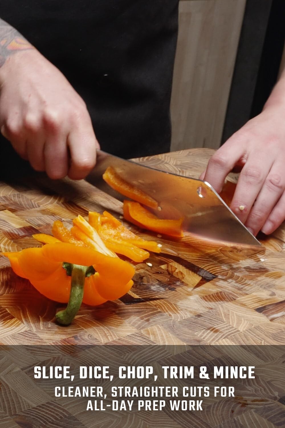 Versatile 8-Inch Kitchen Knife - Gladiator Series Cleaver with Ergonomic Handle