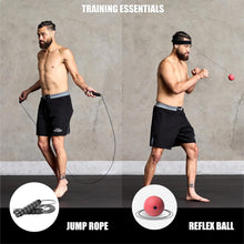 Load image into Gallery viewer, 6 Ft Black Muay Thai &amp; Kickboxing Heavy Bag Kit - Training Essentials Inside