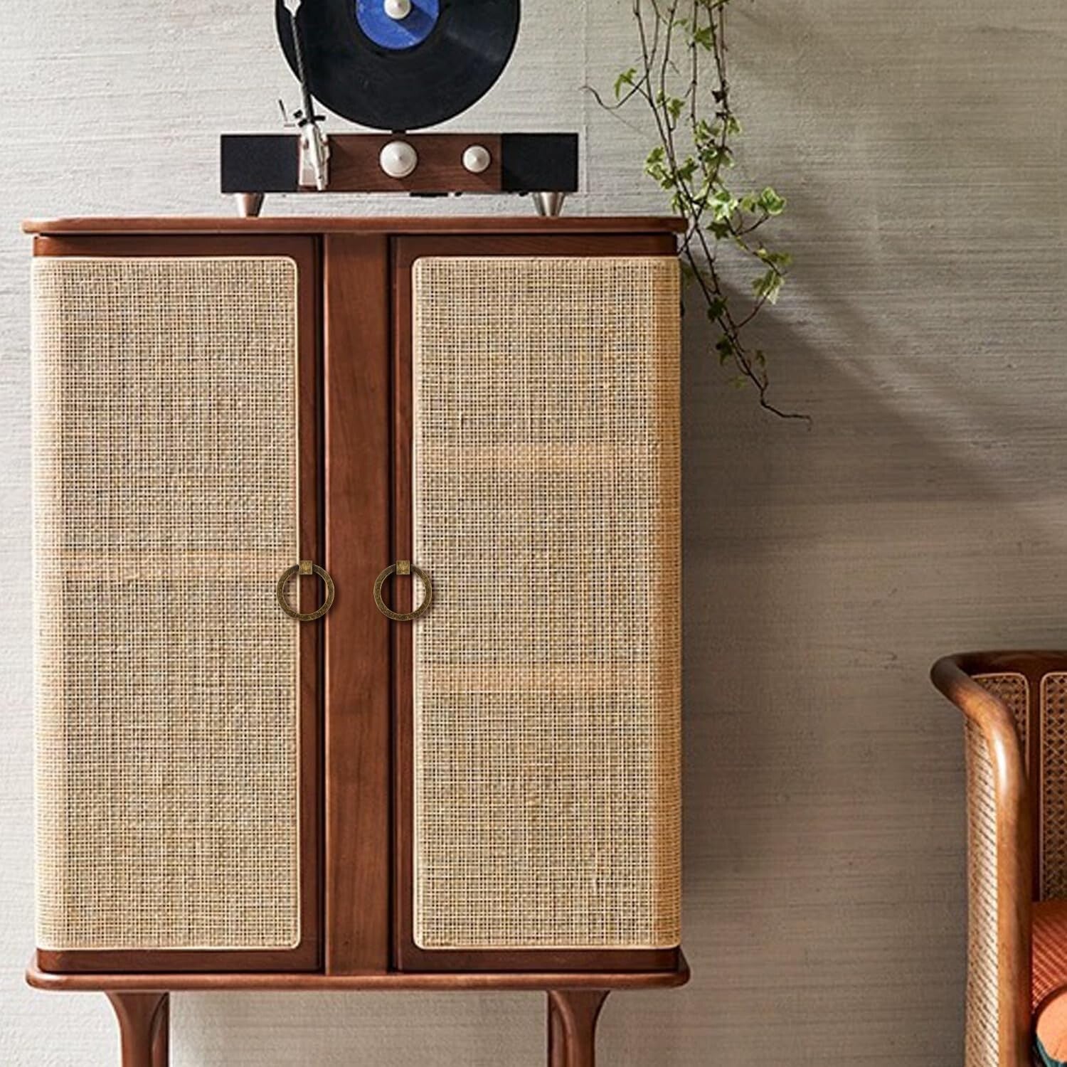 Elegant 12-Piece Antique Brass Round Pulls - Easy Install Cabinet Handles