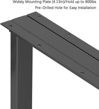 Load image into Gallery viewer, Rustic &amp; Industrial 28" x 35" Metal Table Legs for Custom Furniture - Set of 2