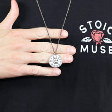 Load image into Gallery viewer, Stainless Steel Amor Fati Pendant - Inspirational Philosophy Necklace for Men