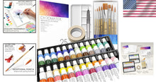 Load image into Gallery viewer, Premium 84-Piece Watercolor Set with Brushes, Paper &amp; Tutorials Included