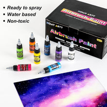 Load image into Gallery viewer, User-Friendly Airbrush Paints - 43 Colors, 5 Thinners &amp; Great for All Surfaces