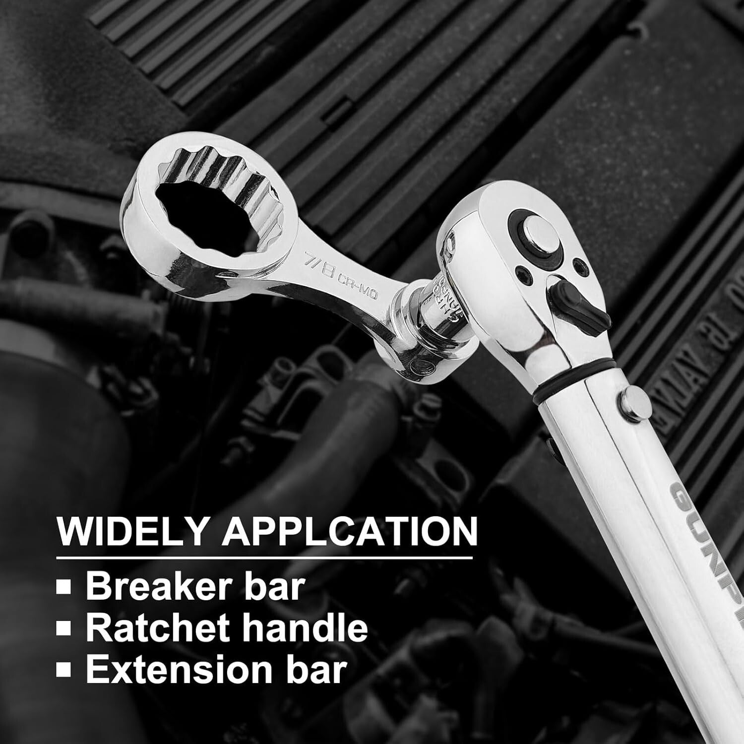 Durable Chrome Molybdenum 12-Point Torque Adapter Set - 12 Pieces with Storage