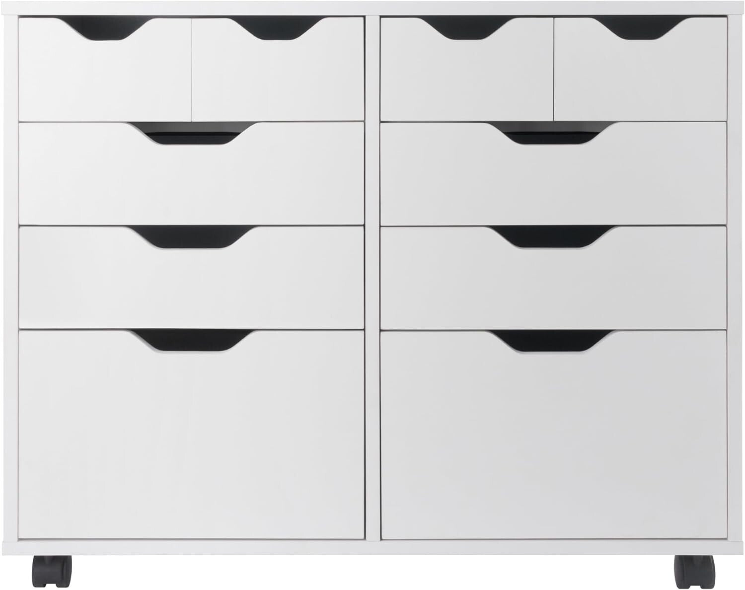 Halifax Mobile Storage Cabinet - 2 Doors, Easy-Glide Drawers, Modern Design
