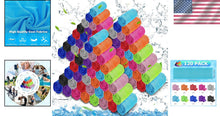 Load image into Gallery viewer, 120 Pack Cooling Towels - Microfiber Ice Chilly Gym Towels for Summer Activities