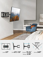 Load image into Gallery viewer, Universal Full Motion Tilt and Swivel TV Mount for 26-65 inch TVs - Easy Install