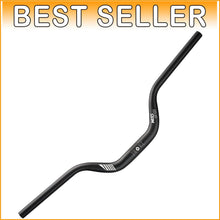 Load image into Gallery viewer, Ergonomic Aluminum Alloy High Riser Handlebar – 780mm Length, Black Finish
