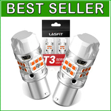 Load image into Gallery viewer, Premium 1156 Amber LED Bulbs with Intelligent IC Driver - 500% Brightness 2 Pack
