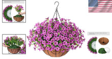 Load image into Gallery viewer, Realistic Artificial Daisy Hanging Basket for Indoor and Outdoor Spring Style