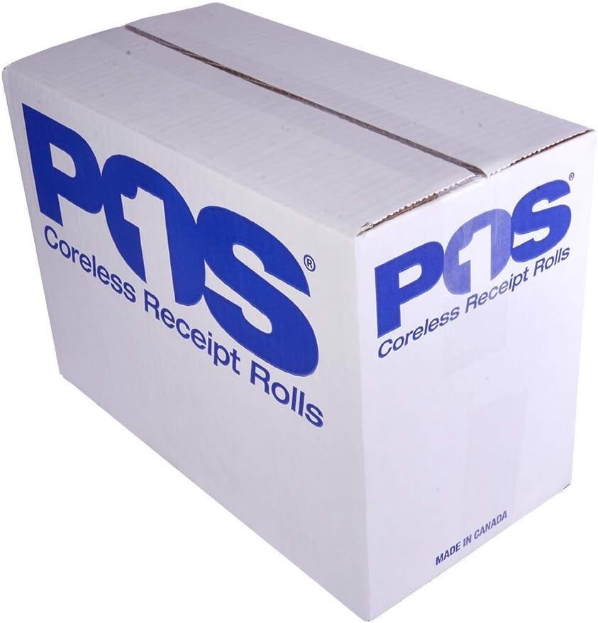 Bright White 2 1/4" x 75 ft Coreless Thermal Paper - Fits Popular Printers