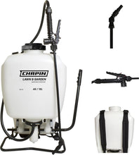 Load image into Gallery viewer, Durable 4-Gallon Poly Backpack Sprayer with 60 PSI Pressure for Effective Use