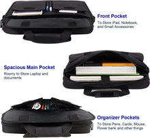 Load image into Gallery viewer, Unisex 17-Inch Professional Briefcase - Waterproof Laptop Carrier with Pockets
