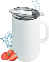 Load image into Gallery viewer, Premium 2L Vacuum-Insulated Pitcher - Elegant White Icing for Hot &amp; Cold Drinks