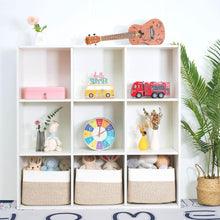 Load image into Gallery viewer, Chic 3-Piece Rectangular Storage Baskets with Slit Handles - Nursery &amp; Playroom