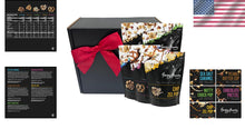 Load image into Gallery viewer, Festive Gourmet Popcorn Assortment - All-Natural Chocolate Flavors in Gift Box