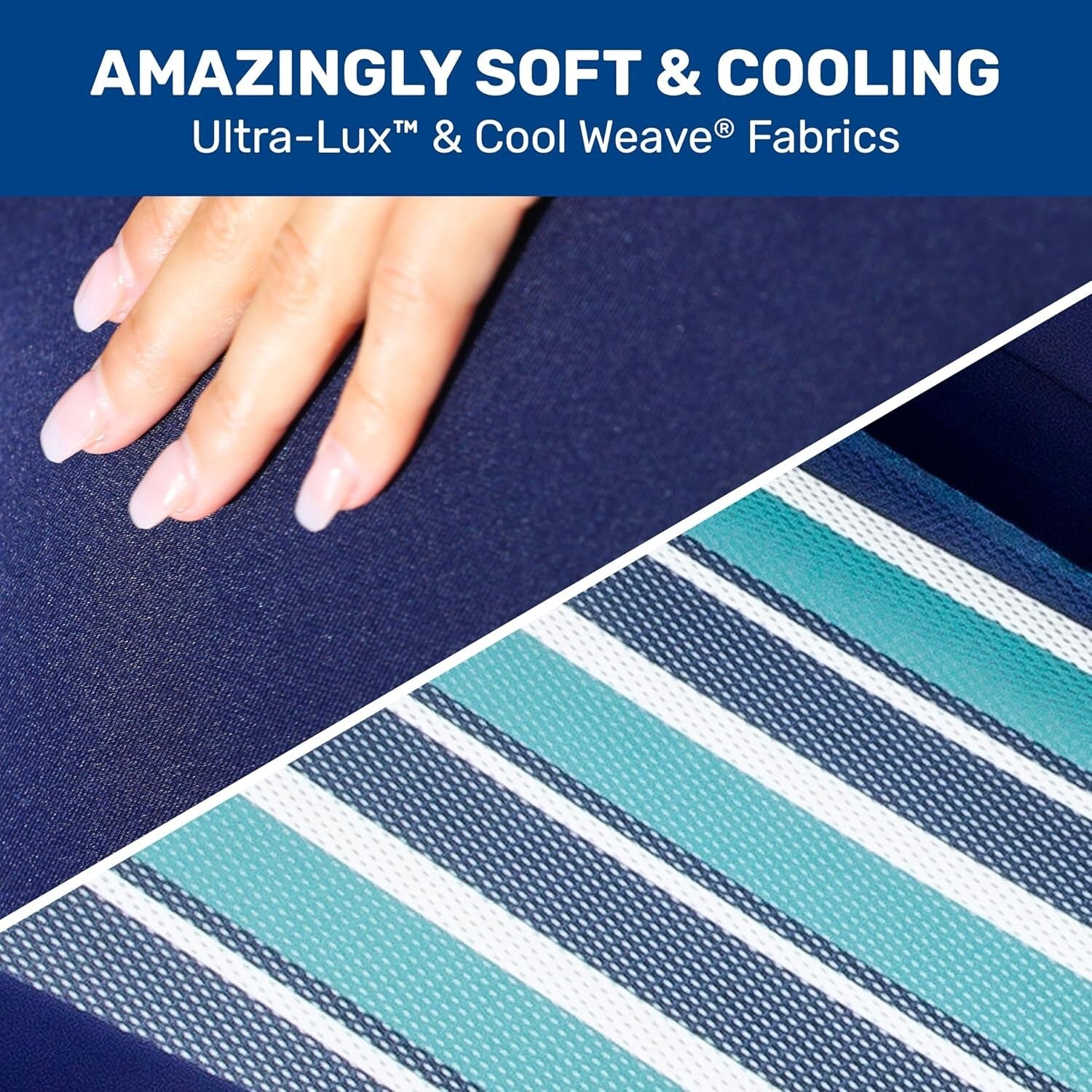 Deluxe Aqua Pool Float – Extra Large Lounge with Headrest, Canopy & Cup Holder