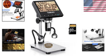 Load image into Gallery viewer, 4.3" LCD USB Microscope with 1000X Magnification – Ideal for Science Exploration
