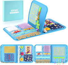 Load image into Gallery viewer, Interactive Fidget Blanket for Alzheimer’s Care - Soft Velvet &amp; Unique Textures