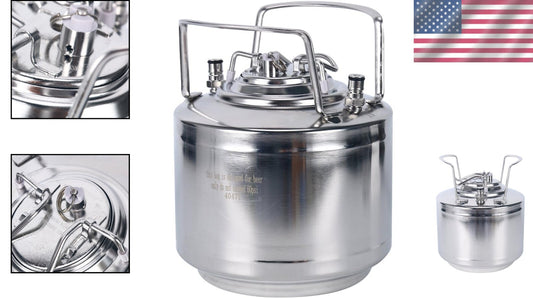 Lightweight 1.6 Gallon Mini Keg System with Real-Time Carbonation Control