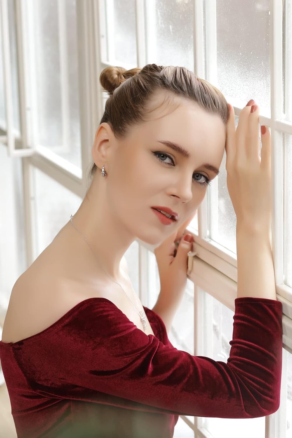 Classic Sterling Silver 16mm AAA CZ Small Hoop Earrings for Women - Gift Boxed