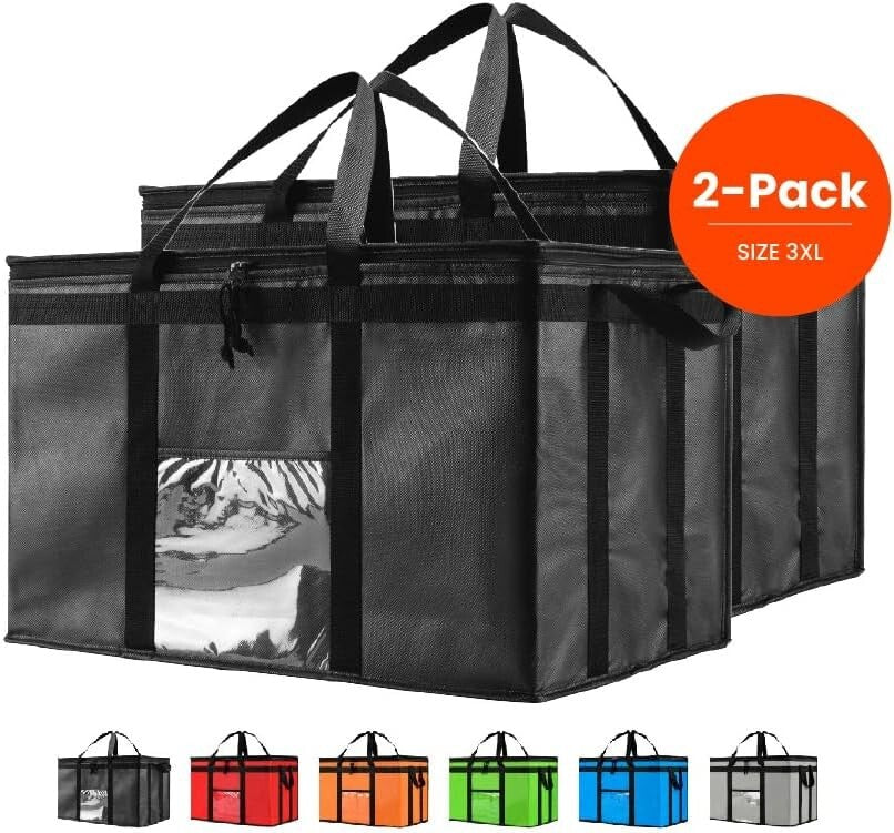 Durable Insulated Food Carrier with Heavy-Duty Zipper - Great for Any Adventure